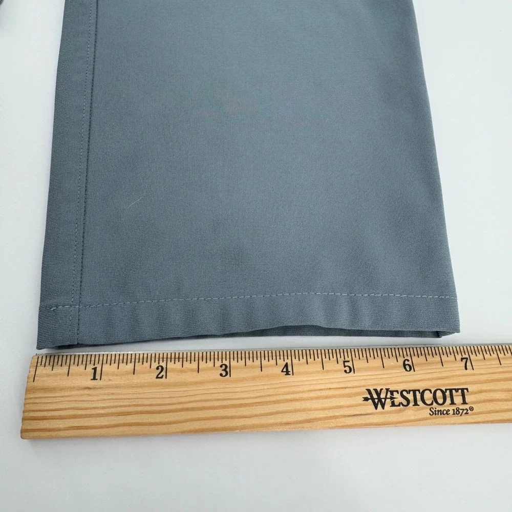 Vuori Meta Pants Mens 34 Slate Blue Technical Stretch 5-Pocket Tapered V430